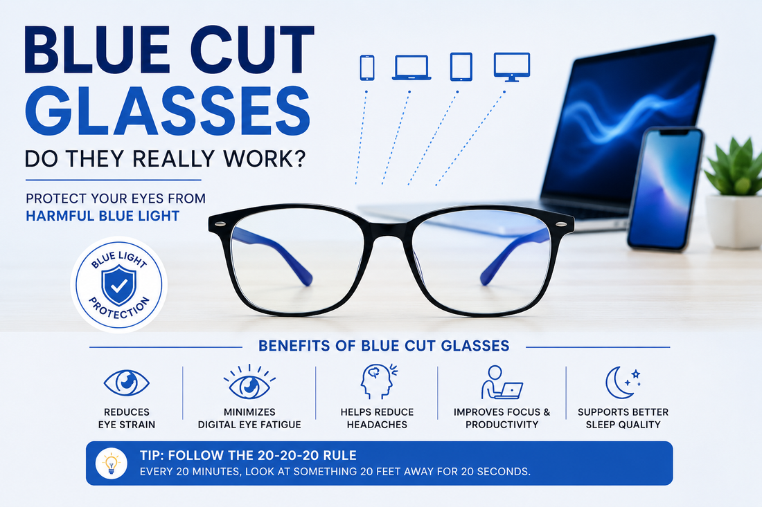 Blue Cut Glasses Benefits for Screen Users