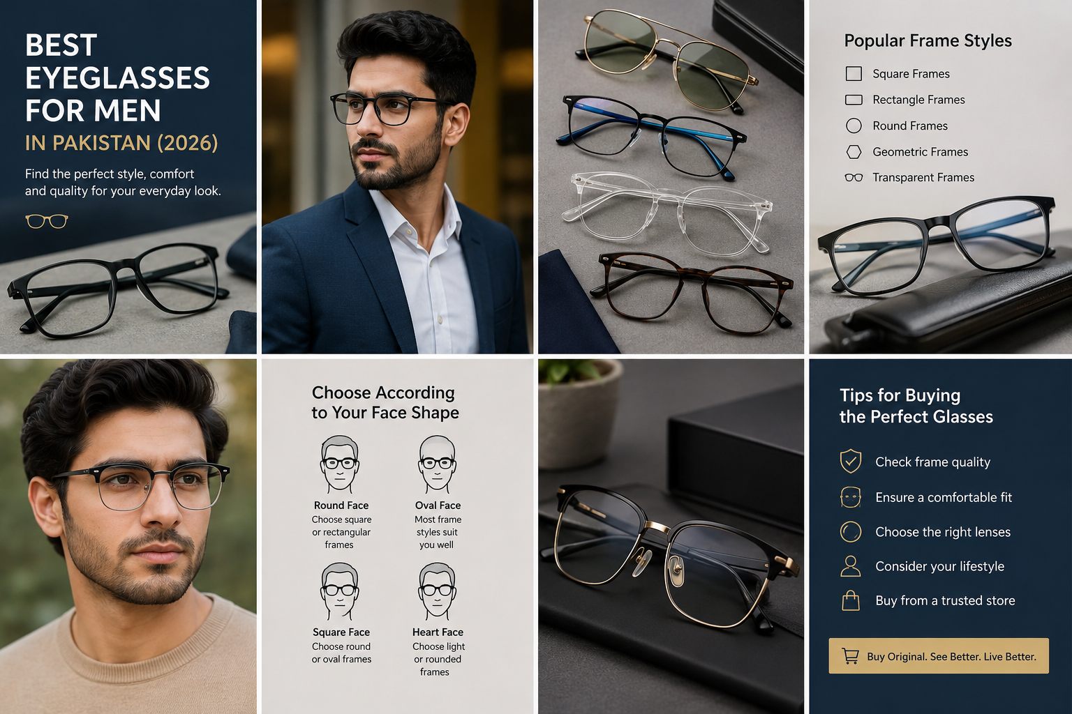 Best Eyeglasses for Men in Pakistan (2026) | Complete Buying Guide