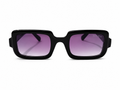 Luxury Oversized Square Sunglasses | Fashion UV Protection Gradient Lens Eyewear | Premium Black Frame