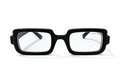 Miu Miu Bold Rectangle Eyeglasses – Black Acetate Frame