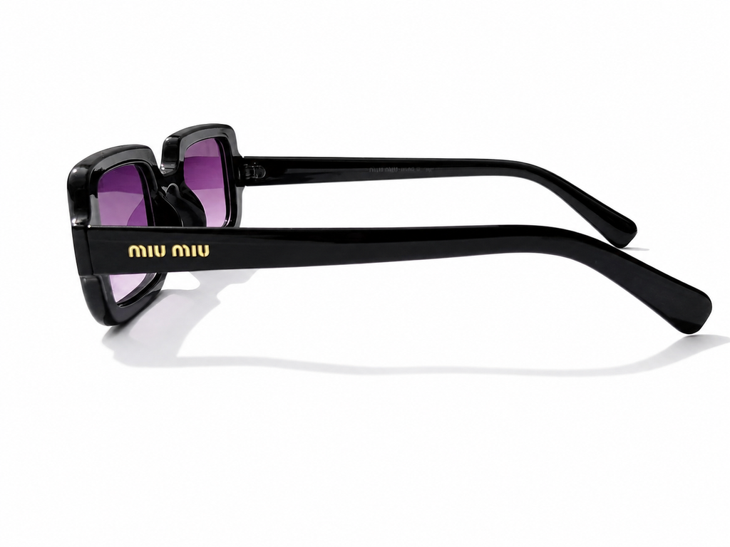 Luxury Oversized Square Sunglasses | Fashion UV Protection Gradient Lens Eyewear | Premium Black Frame