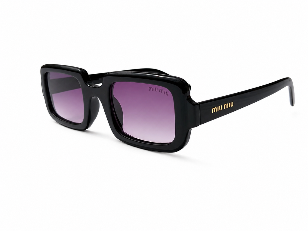 Luxury Oversized Square Sunglasses | Fashion UV Protection Gradient Lens Eyewear | Premium Black Frame