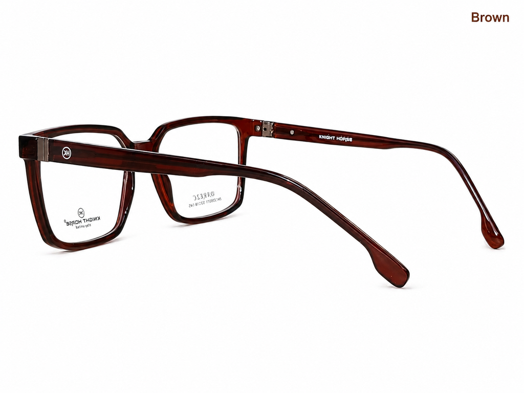 Knight Horse DARE 2C Premium Square Eyeglasses Frame – Stylish Unisex Optical Frame