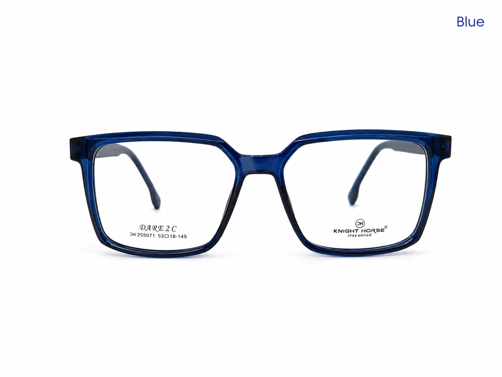 Knight Horse DARE 2C Premium Square Eyeglasses Frame – Stylish Unisex Optical Frame