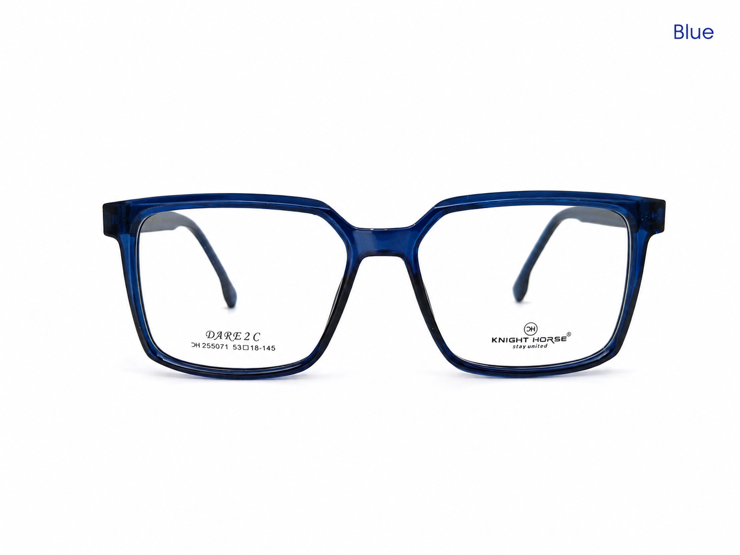 Knight Horse DARE 2C Premium Square Eyeglasses Frame – Stylish Unisex Optical Frame