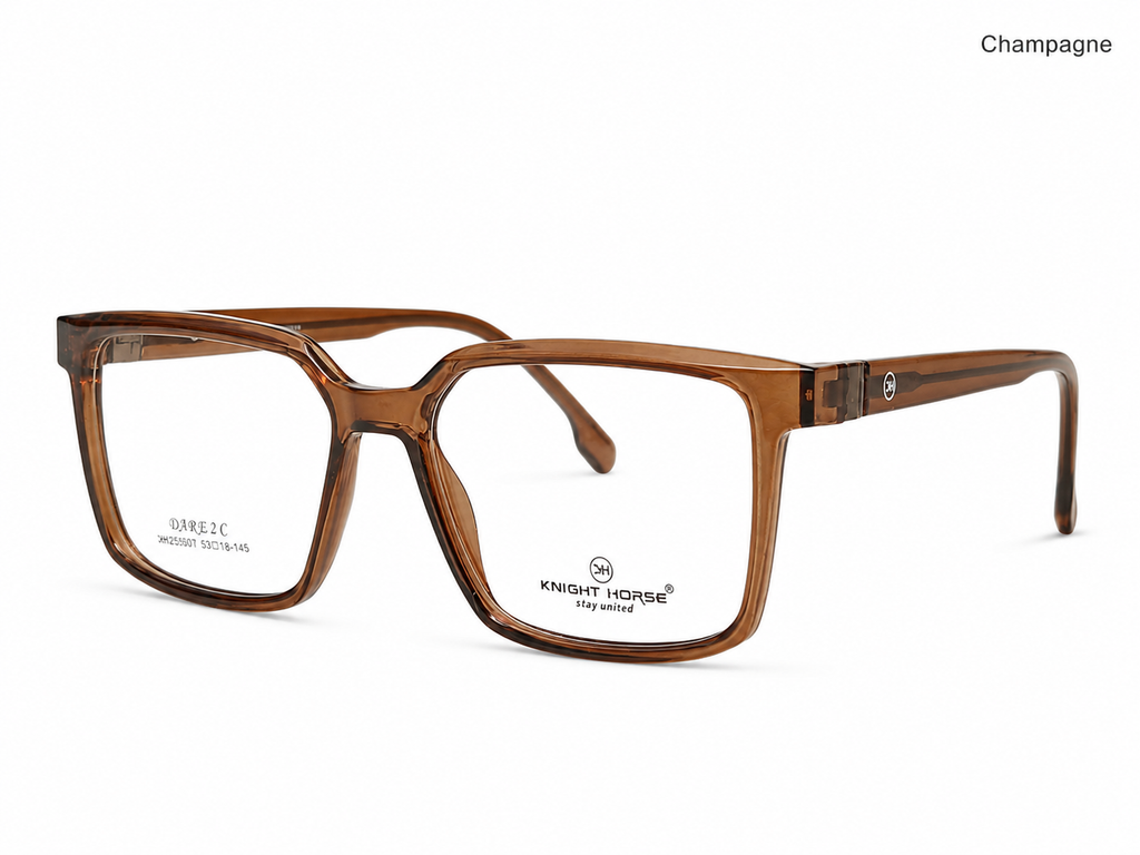 Knight Horse DARE 2C Premium Square Eyeglasses Frame – Stylish Unisex Optical Frame