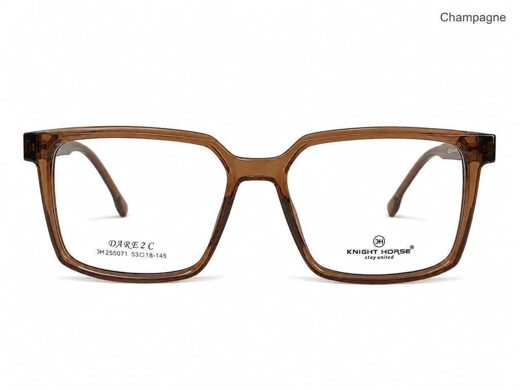 Knight Horse DARE 2C Premium Square Eyeglasses Frame – Stylish Unisex Optical Frame