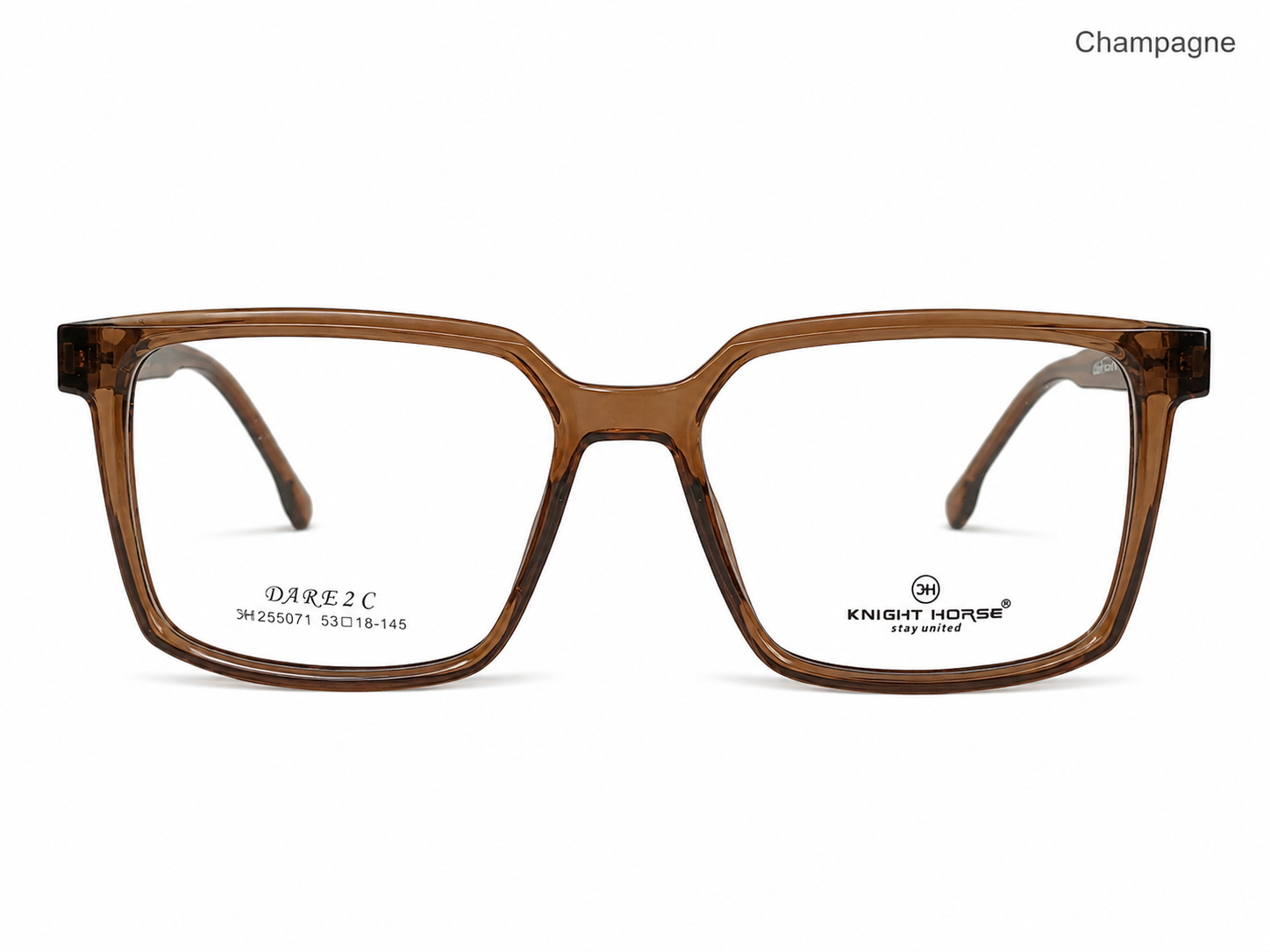 Knight Horse DARE 2C Premium Square Eyeglasses Frame – Stylish Unisex Optical Frame