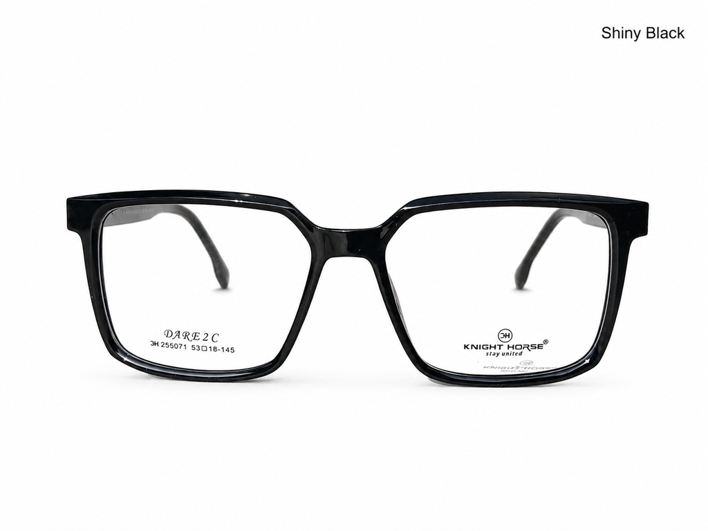 Knight Horse DARE 2C Premium Square Eyeglasses Frame – Stylish Unisex Optical Frame
