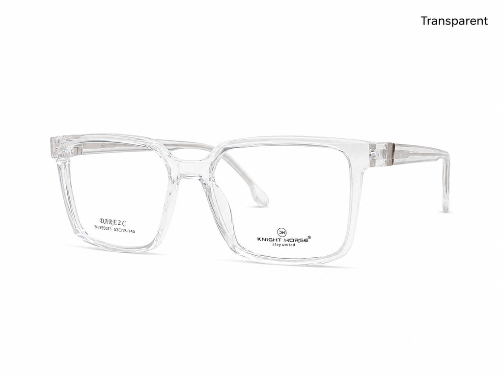 Knight Horse DARE 2C Premium Square Eyeglasses Frame – Stylish Unisex Optical Frame