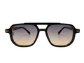 Black & Gold Double Bridge Sunglasses | Eyerooms Pakistan