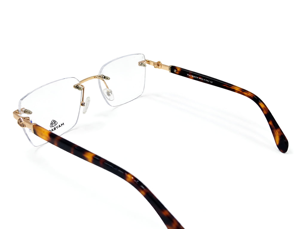 Maybach Rimless Gold Eyeglasses – Premium Luxury Frame