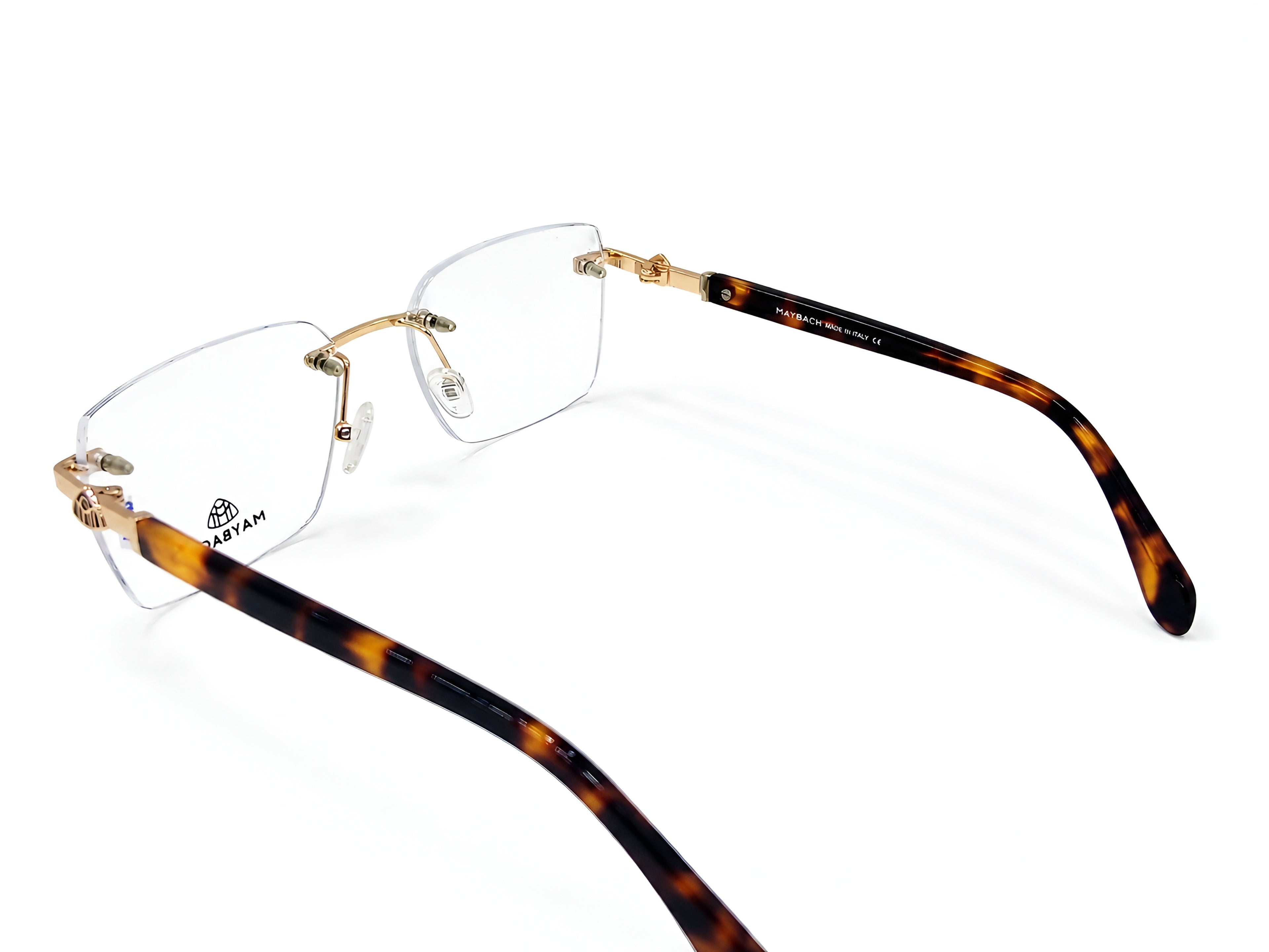 Maybach Rimless Gold Eyeglasses – Premium Luxury Frame