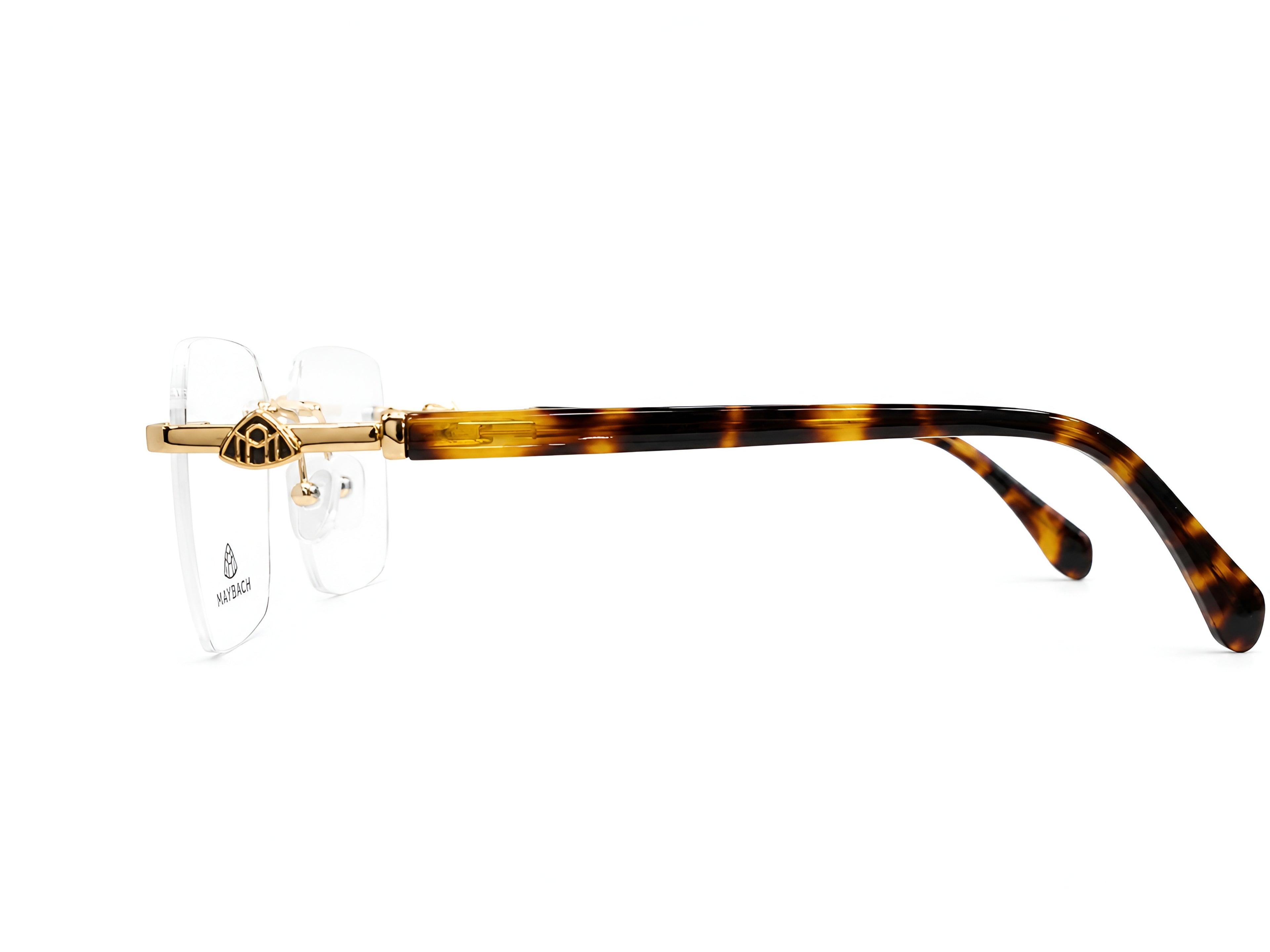 Maybach Rimless Gold Eyeglasses – Premium Luxury Frame