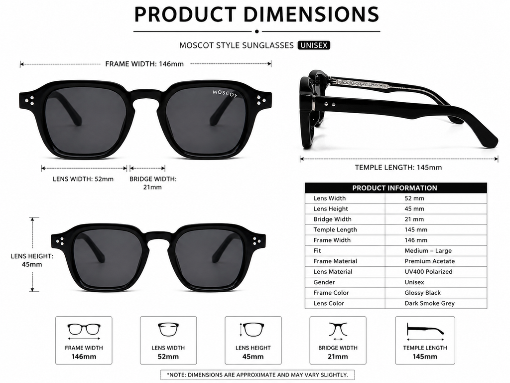 Midnight Edge Unisex Sunglasses – UV400 Protection