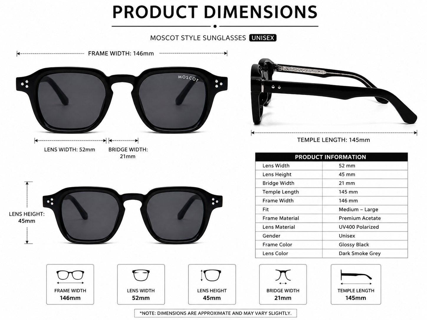 Midnight Edge Unisex Sunglasses – UV400 Protection