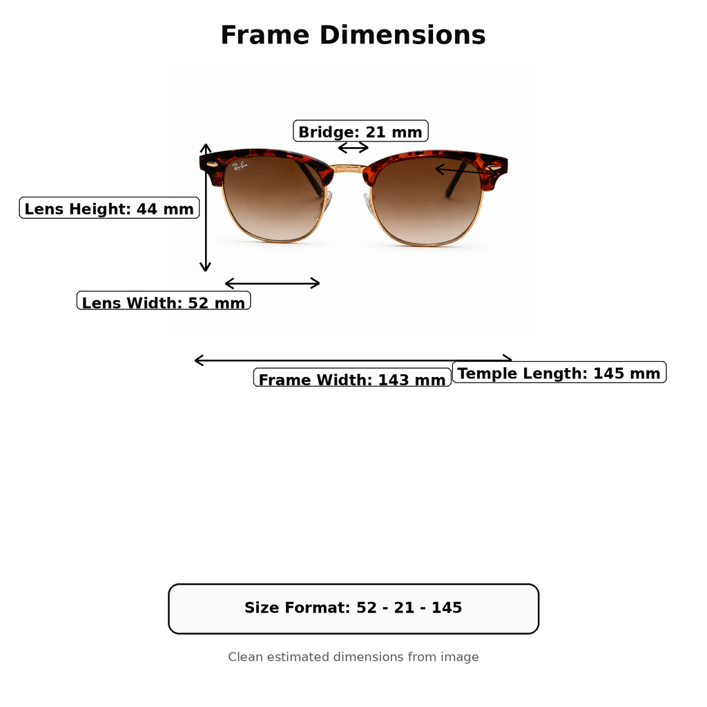 Ray-Ban RB3016 Clubmaster Vintage Sunglasses For unisex