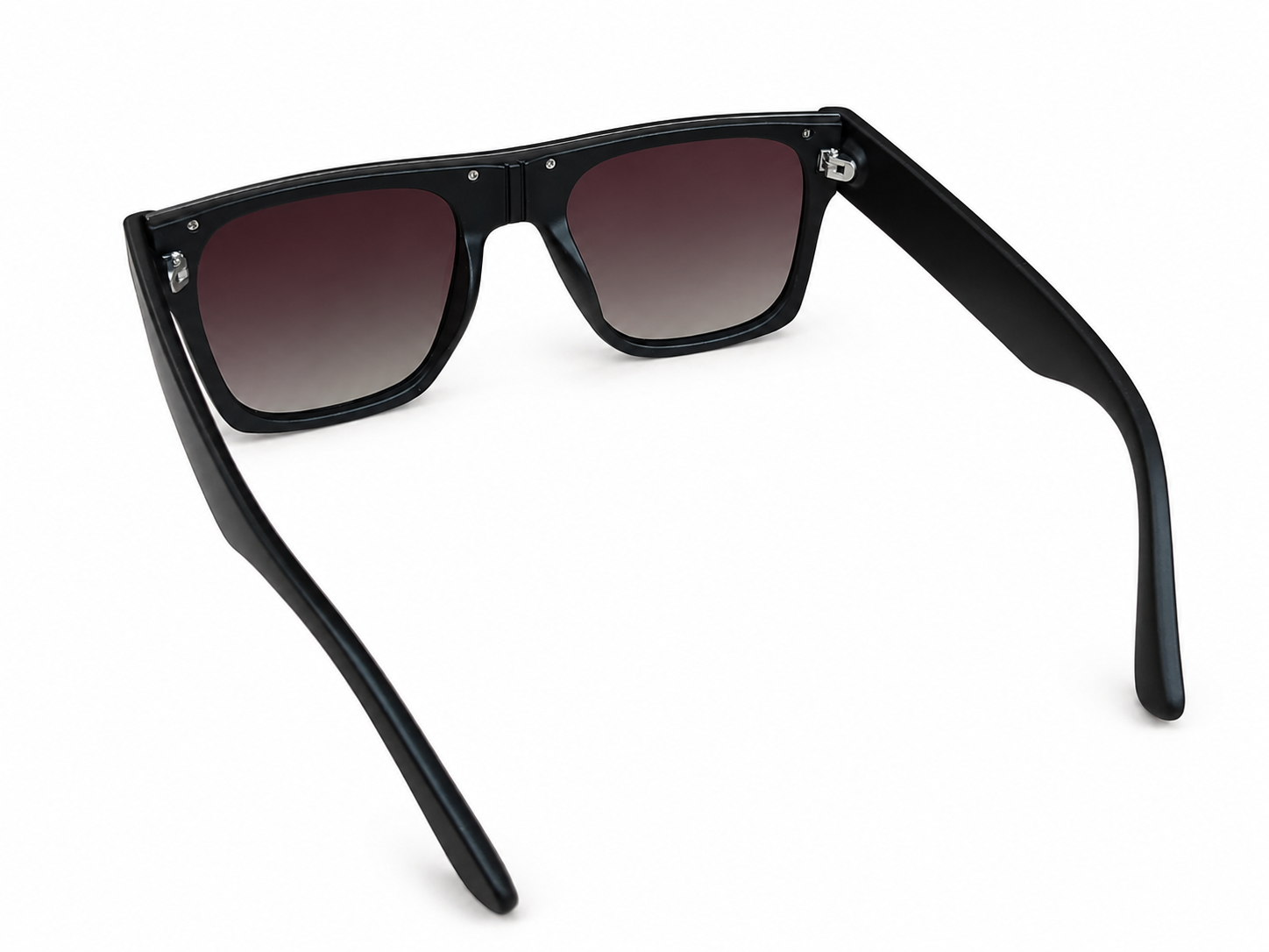 Black Oversized Shield Sunglasses For Men