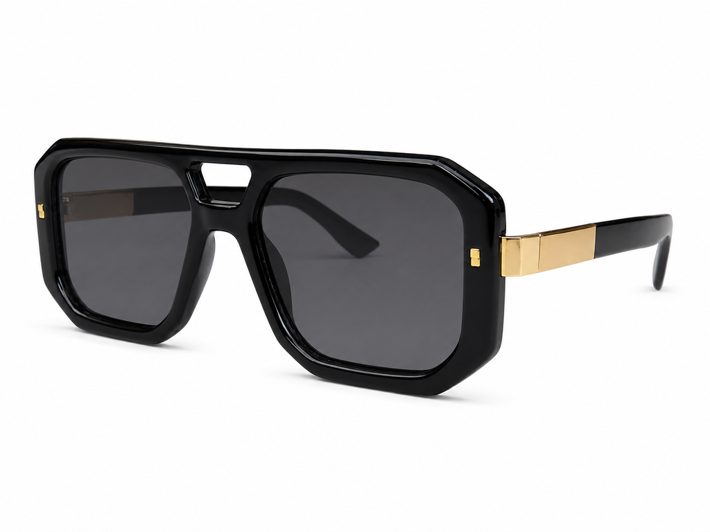 Luxury Geometric Shield Sunglasses – Bold Designer Eyewear for Men & Women