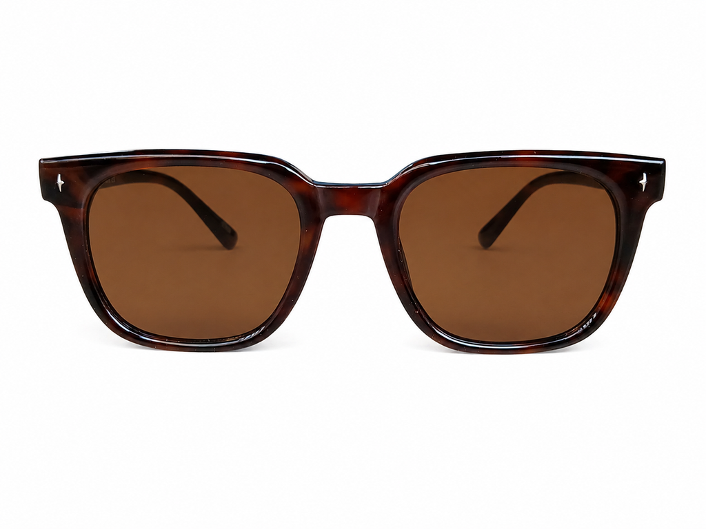 Classic Square Brown Tortoise Sunglasses