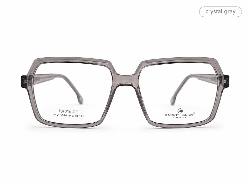 Premium Geometric Square Eyeglass Frame – Lightweight Plastic Optical Glasses for Men & Women