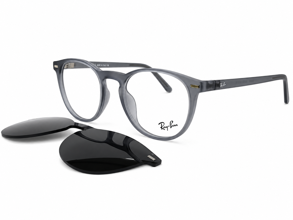 Classic Round Clip-On Eyeglasses – Magnetic 2-in-1 Frame