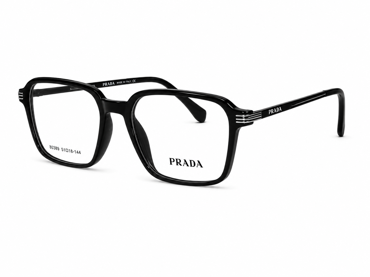 Luxury Square Eyeglasses - Metallic Sides