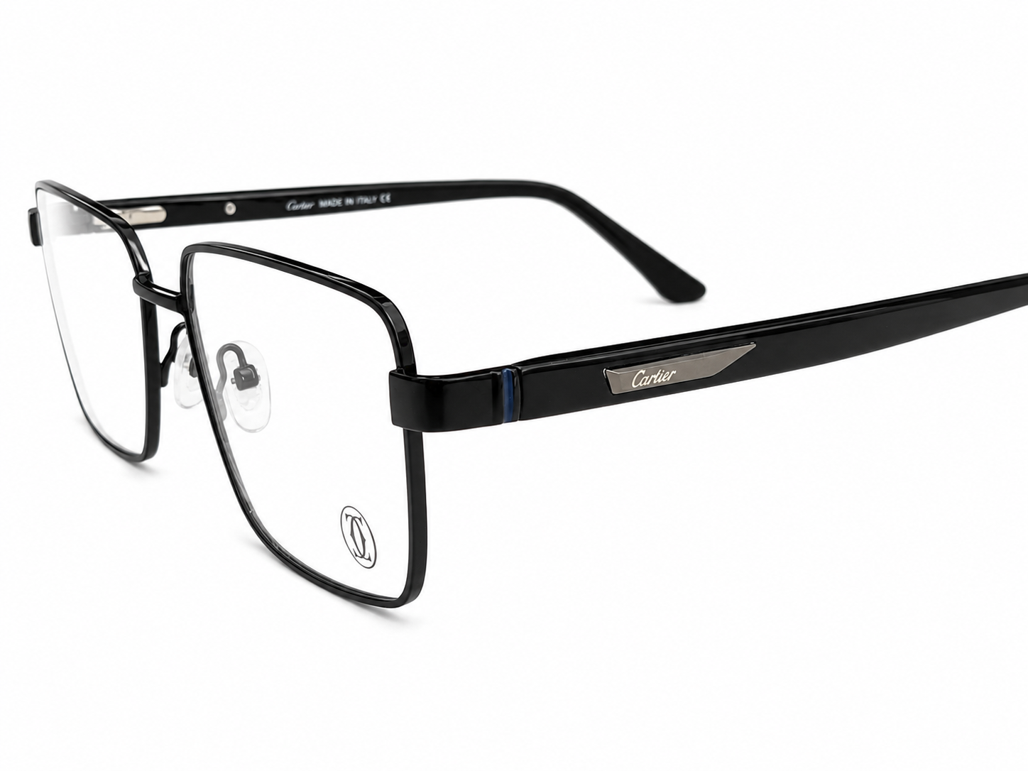 Modern Square Metal Eyeglasses Frame for Men & Women