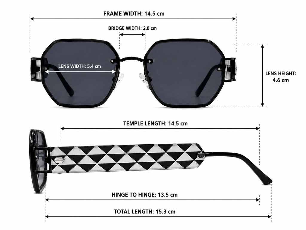 Geometric Luxe Unisex Sunglasses
