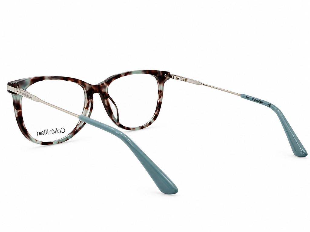Calvin Klein CK5462 222 Eyeglasses – Sage Tortoise Soft Cat-Eye Wayfarer Frame