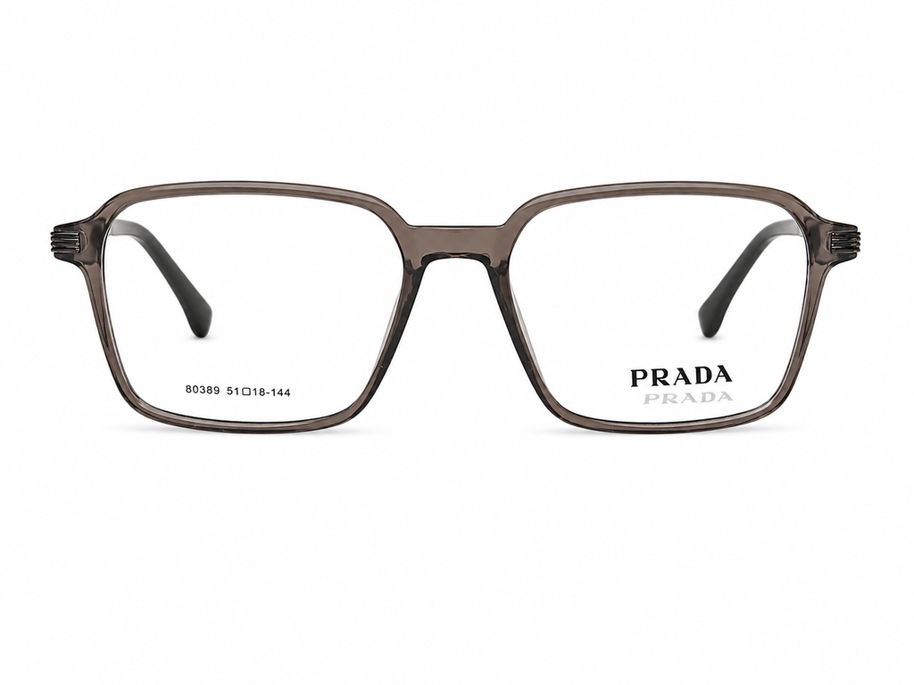 Luxury Square Eyeglasses - Metallic Sides