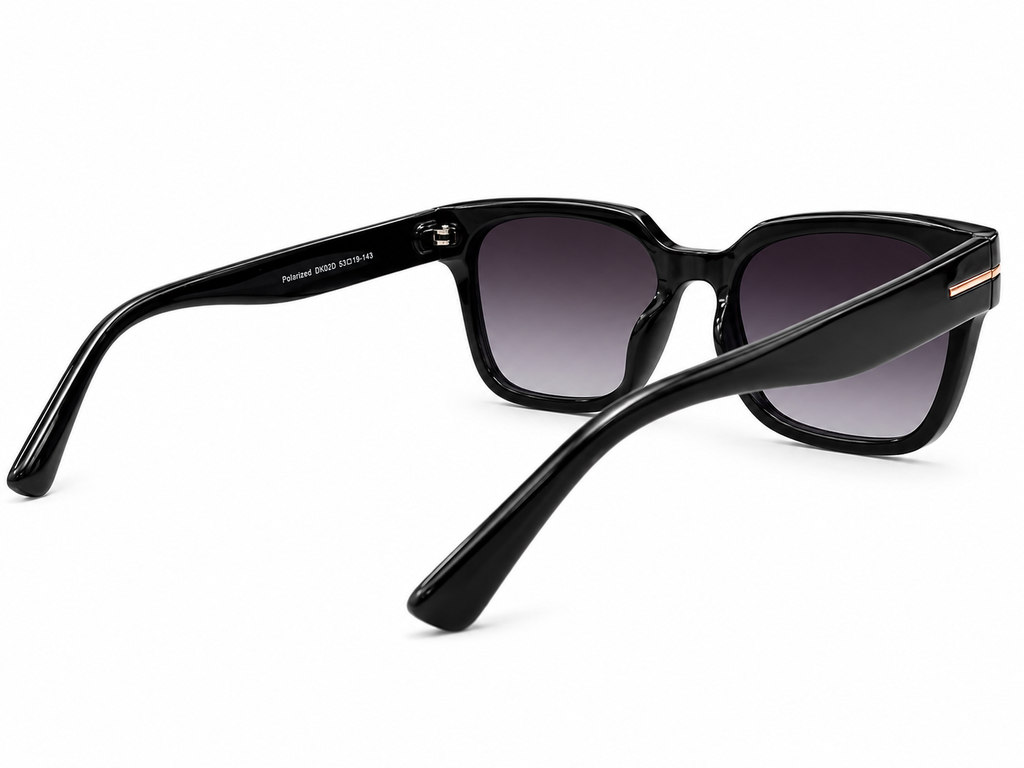 Square Gray Gradient Sunglasses For Men & Women
