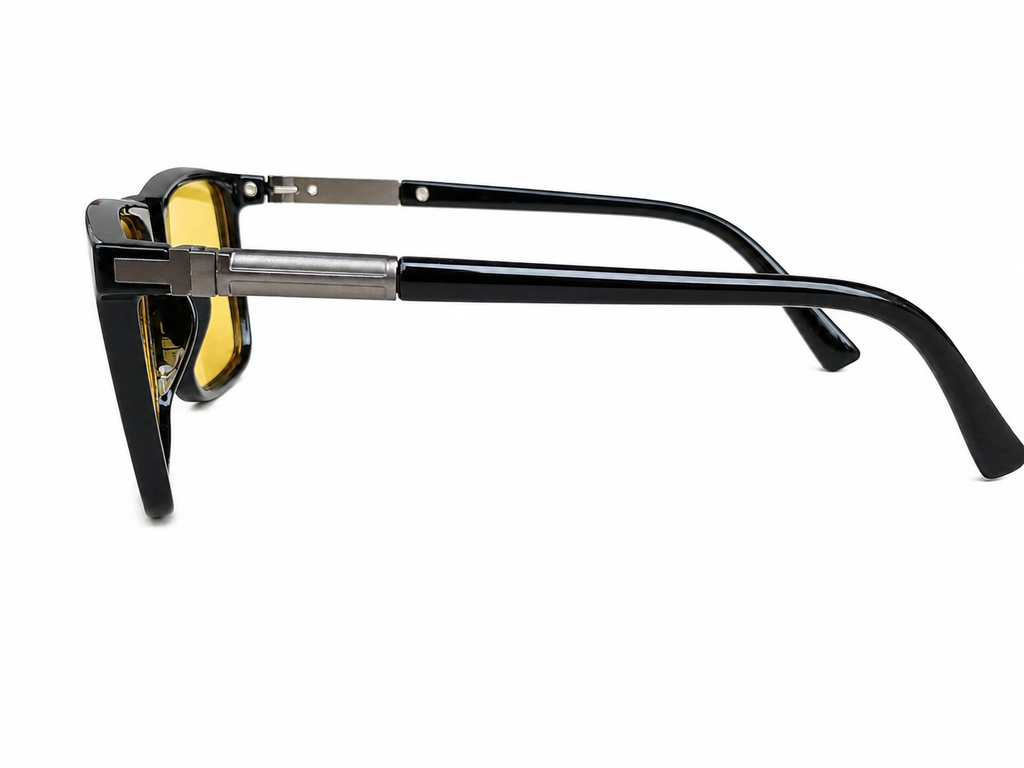 Square Night Vision Driving Glasses – Yellow Lens
