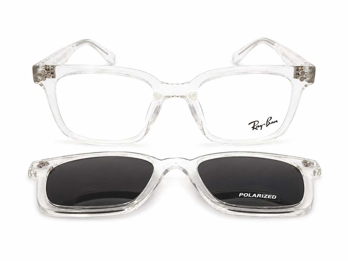 2-in-1 Optical Frame with Polarized Attachment