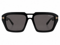 FT1202 01A Redford Oversized Black Square Sunglasses
