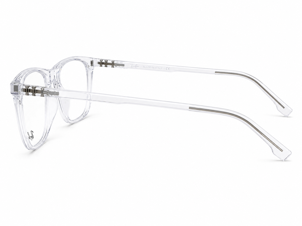Magnetic Clip-On Eyeglasses – Transparent Frame