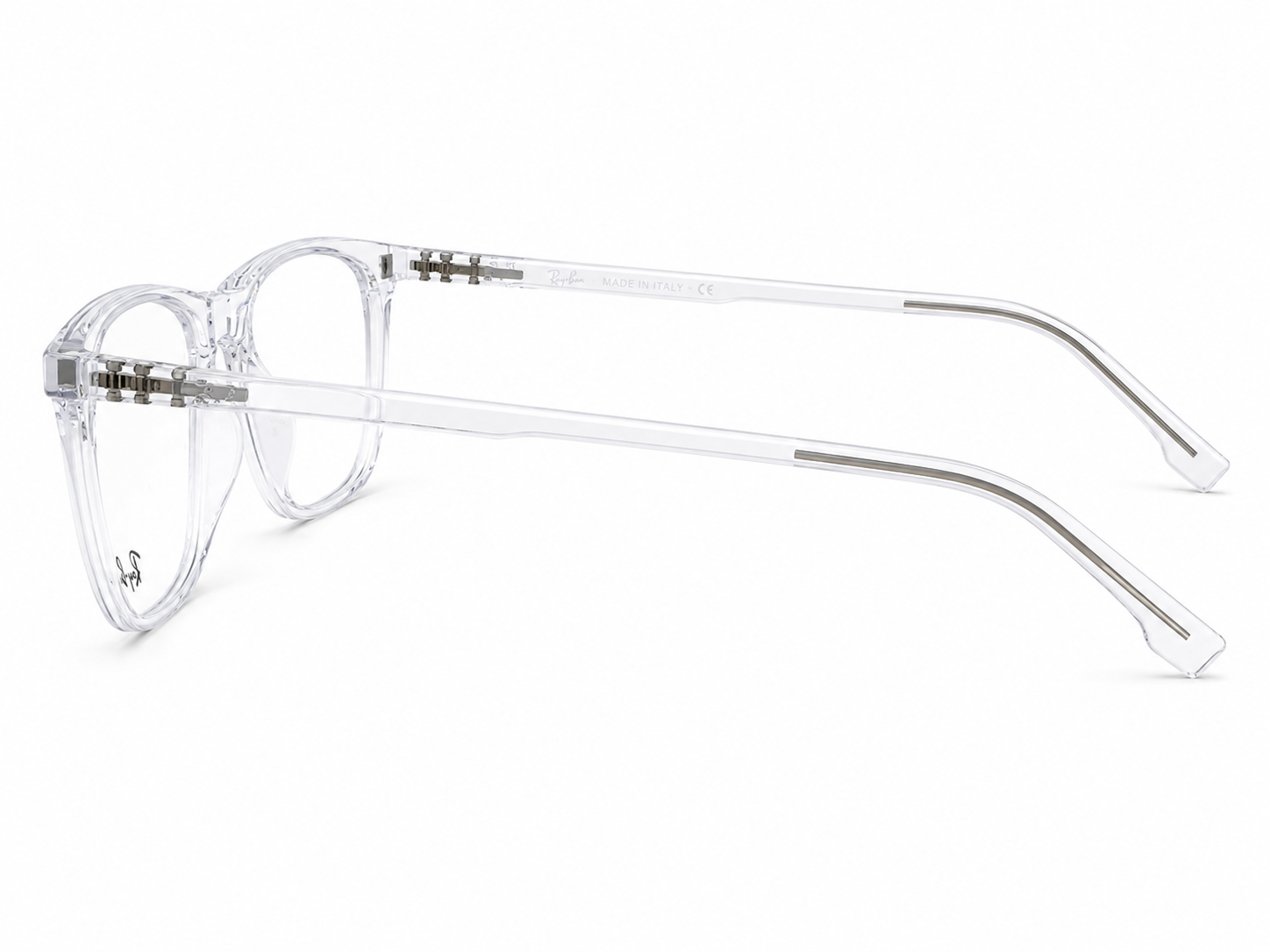 Magnetic Clip-On Eyeglasses – Transparent Frame