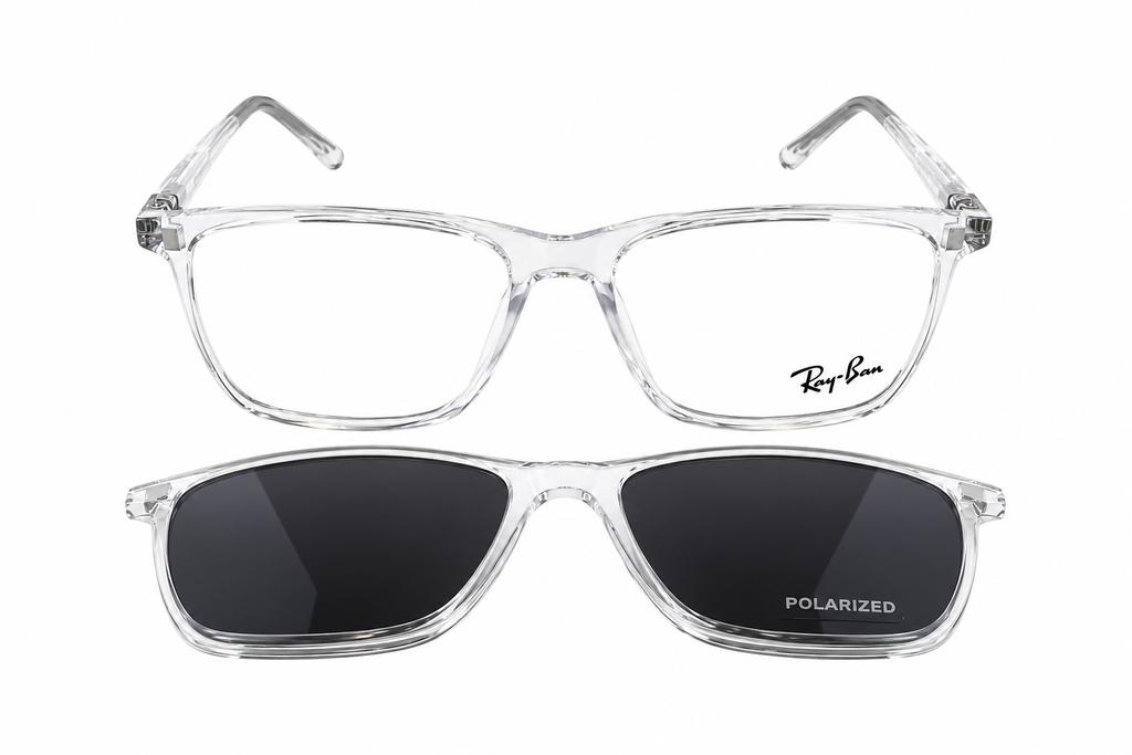 RX8092 2-in-1 Polarized Magnetic Attachment Glasses