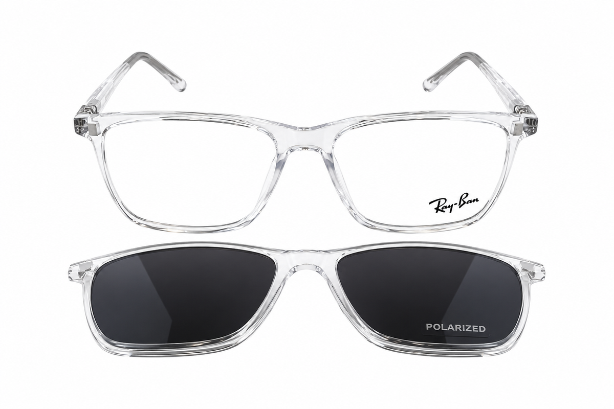 RX8092 2-in-1 Polarized Magnetic Attachment Glasses