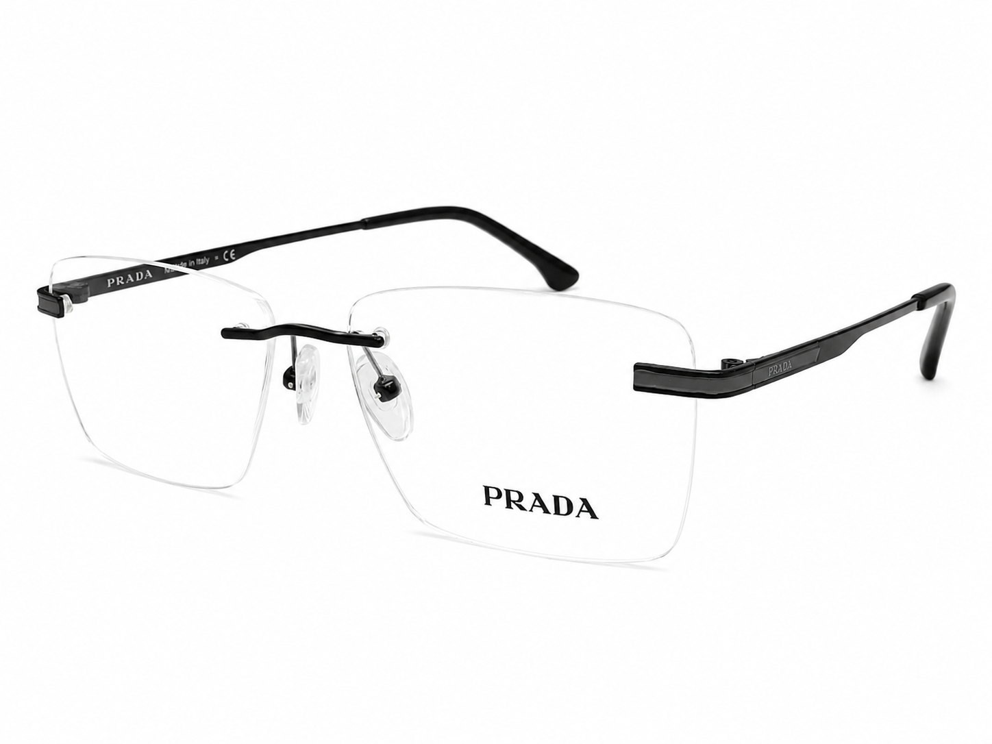 Rimless Square Eyeglasses Frame for Men & Women