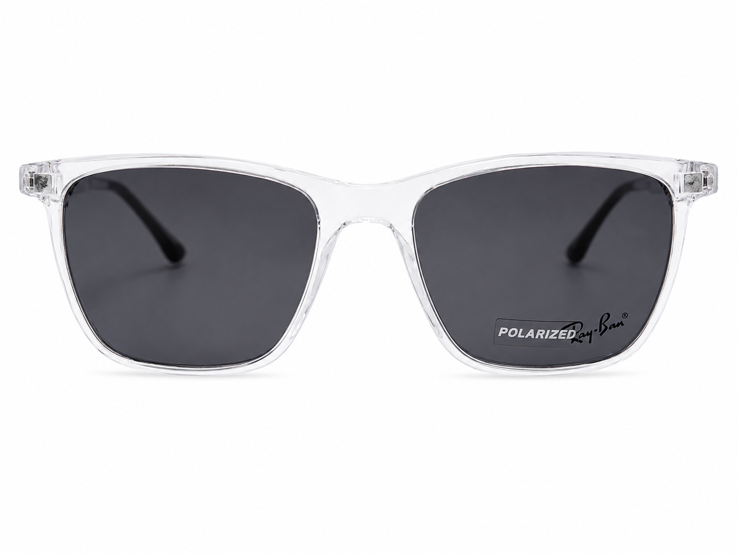 Magnetic Clip-On Eyeglasses – Transparent Frame