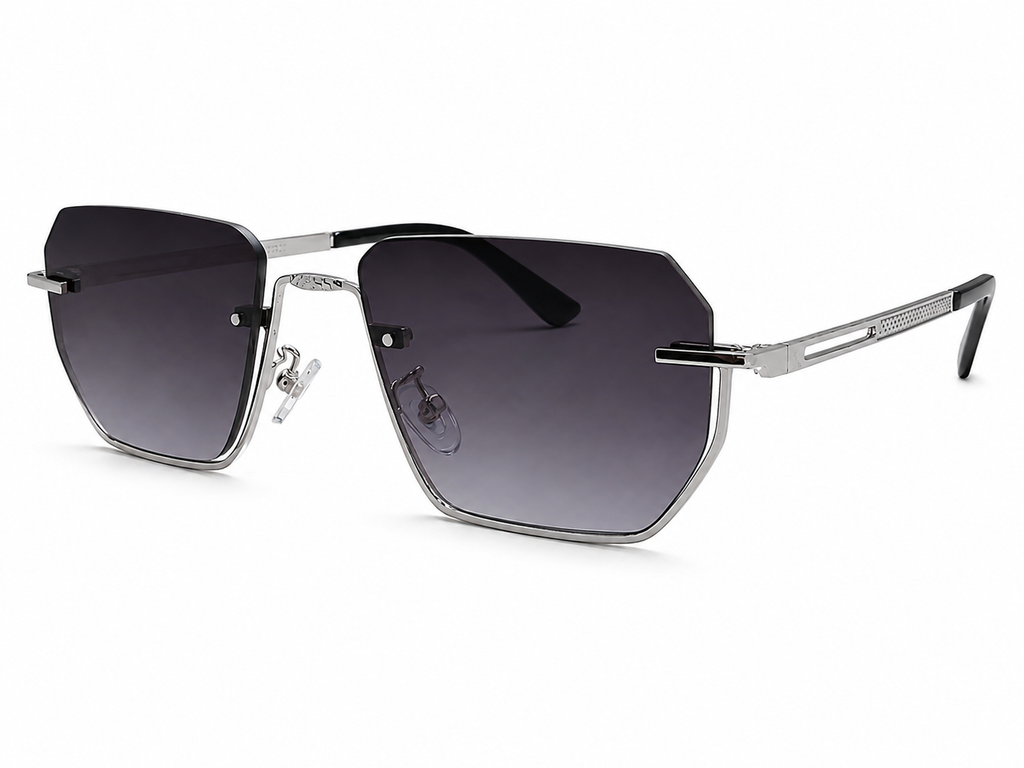 Geometric Rimless Sunglasses