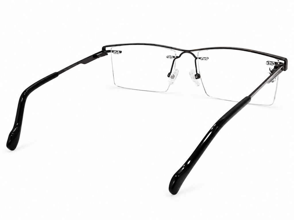 May & Baches 6223 Semi-Rimless Rectangular Eyeglasses