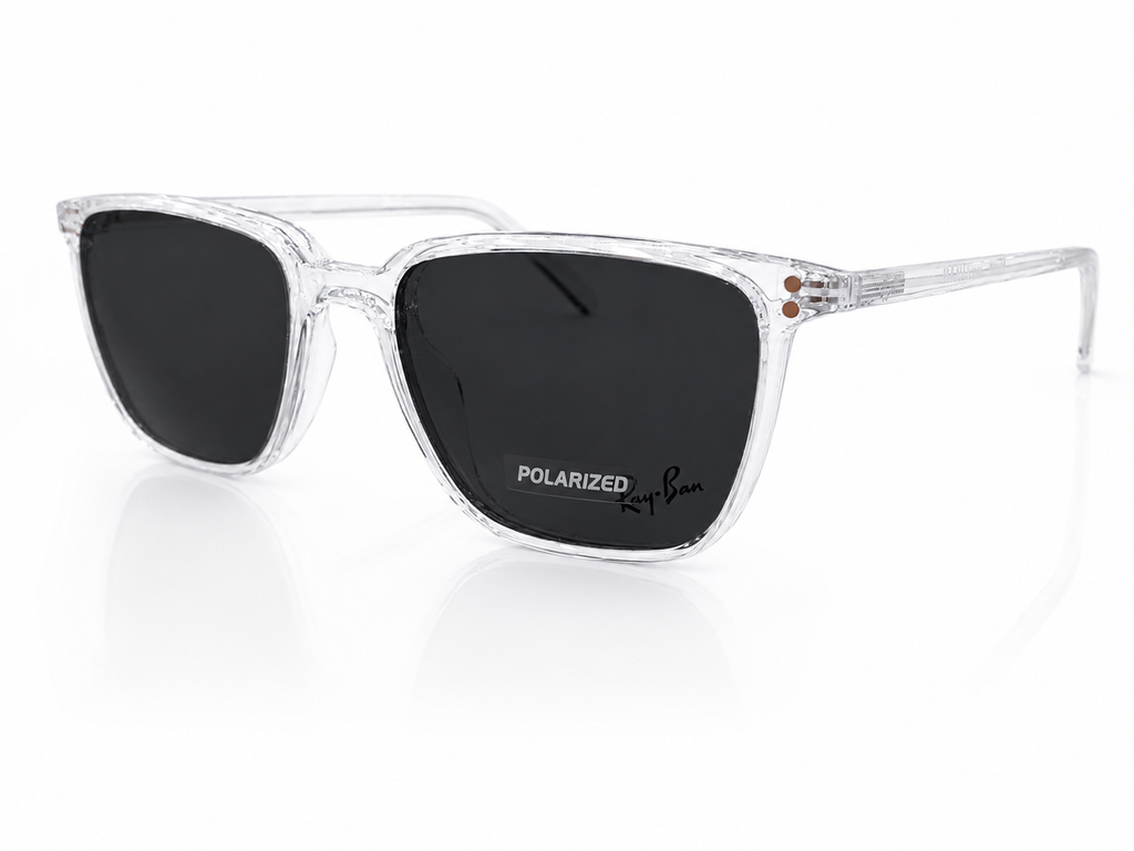 Square Optical Frame with Polarized Clip-On Sunglasses | 2-in-1 Unisex Eyewear