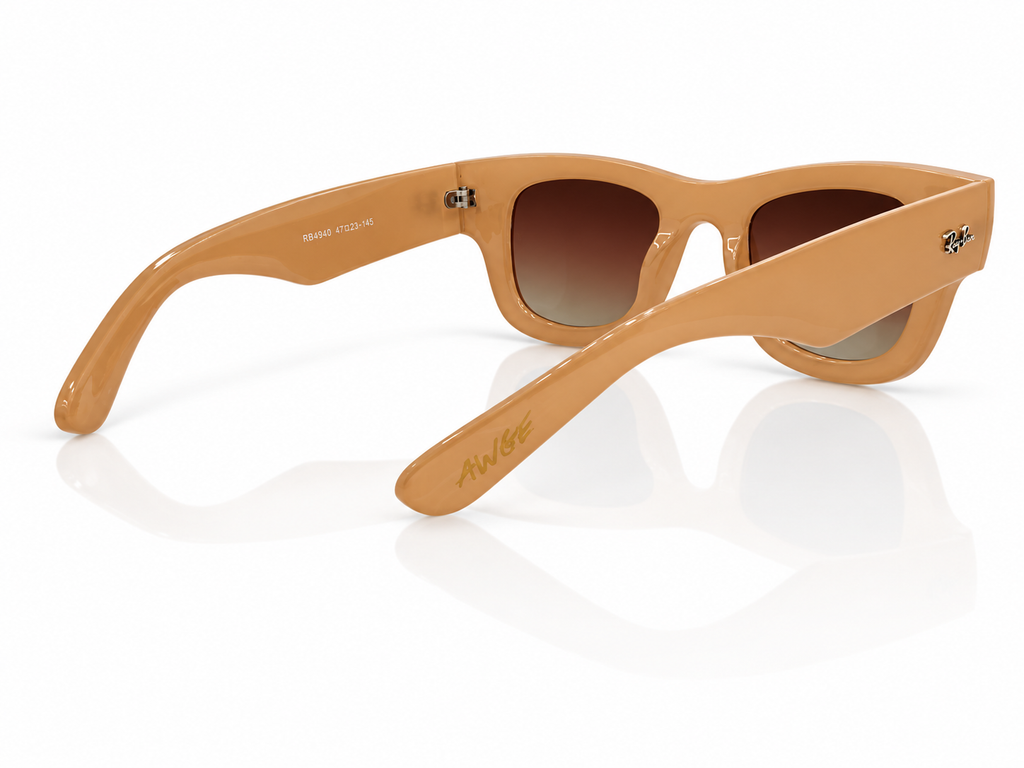 Wayfarer Puffer RB4940 Unisex Sunglasses – Polished Nude Tan