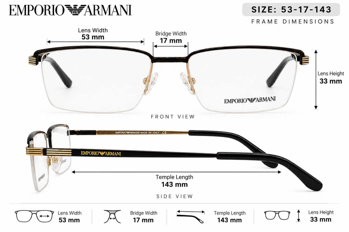 The Signature Edge – Premium Semi-Rimless Eyeglasses