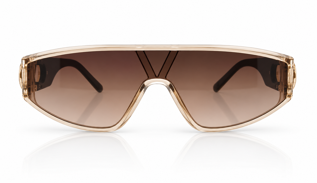 Oversized One Piece Shield Sunglasses | Unisex Wraparound Style