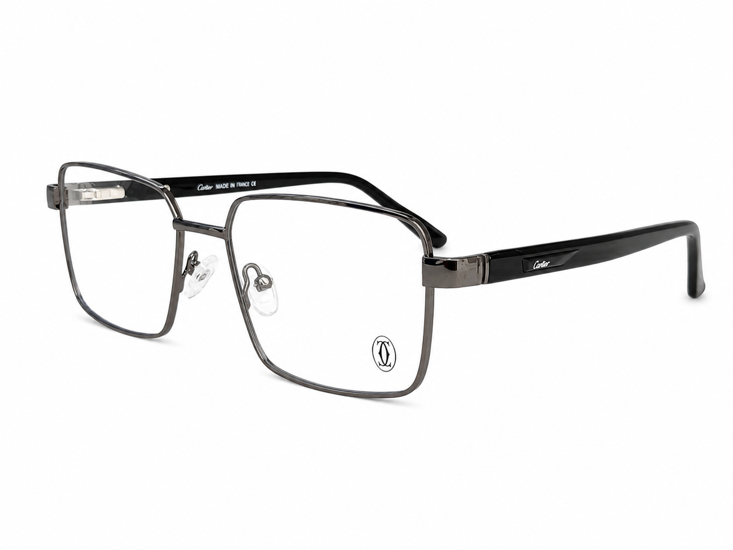 Modern Square Metal Eyeglasses Frame for Men & Women