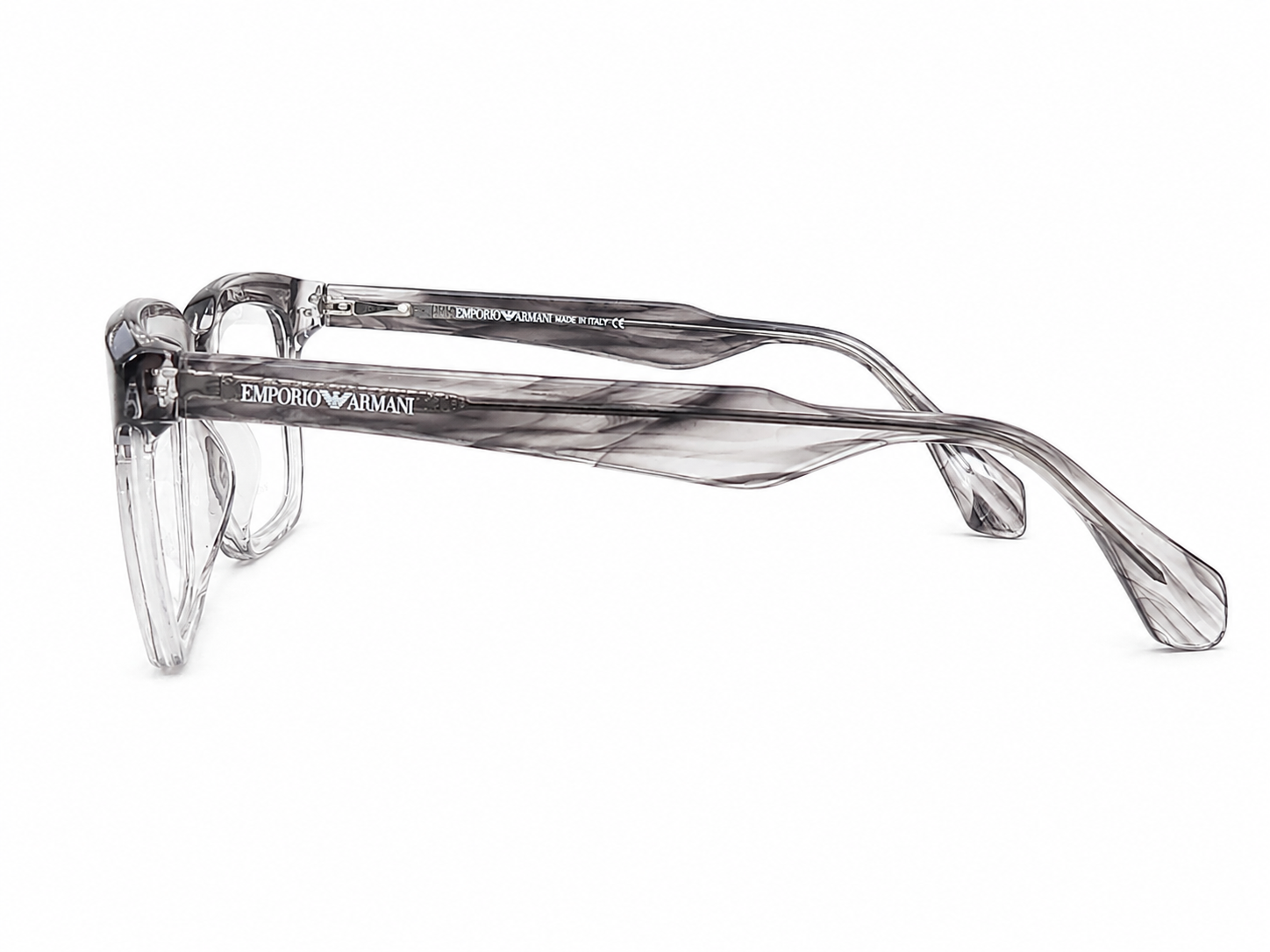 Premium Square Eyeglasses – Transparent Smoke Grey Frame | 53-17-149