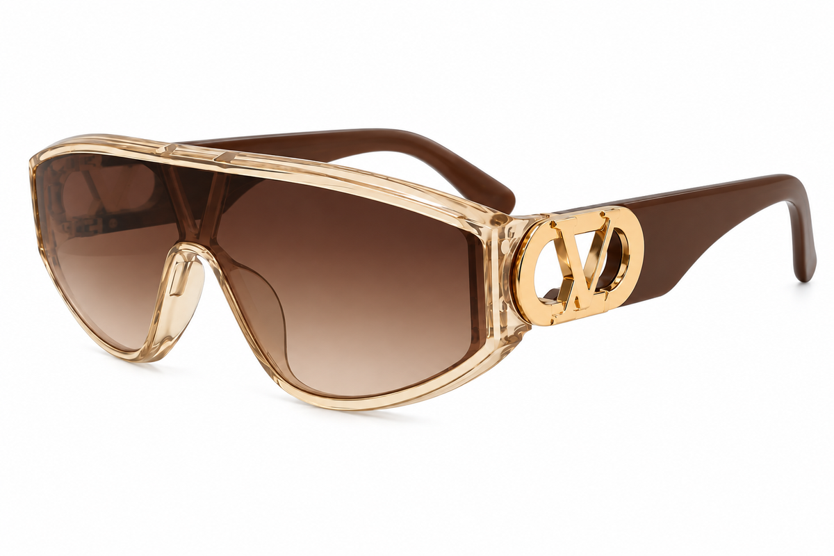 Oversized One Piece Shield Sunglasses | Unisex Wraparound Style